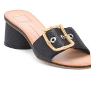 Dolce Vita Lucey black raffia slides sz. 7